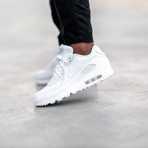 Nike Air Max 90 Triple White Leather